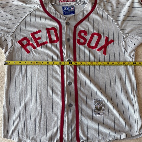 Vintage Starter Boston Red Sox Pinstripe Jersey Size Large - Picture 6 of 7